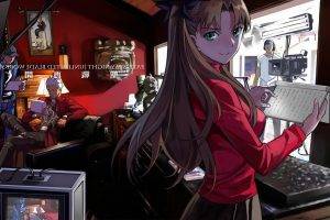 anime, Anime Girls, Tohsaka Rin, Archer (Fate Stay Night), Fate Series