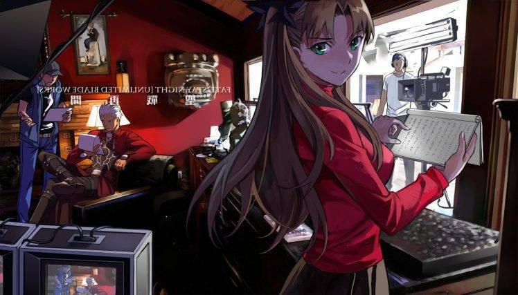 anime, Anime Girls, Tohsaka Rin, Archer (Fate Stay Night), Fate Series HD Wallpaper Desktop Background