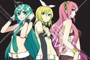 anime, Vocaloid, Hatsune Miku, Megurine Luka, Kagamine Len