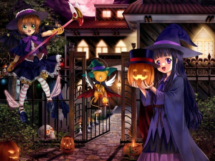 anime Girls, Halloween, Card Captor Sakura HD Wallpaper Desktop Background