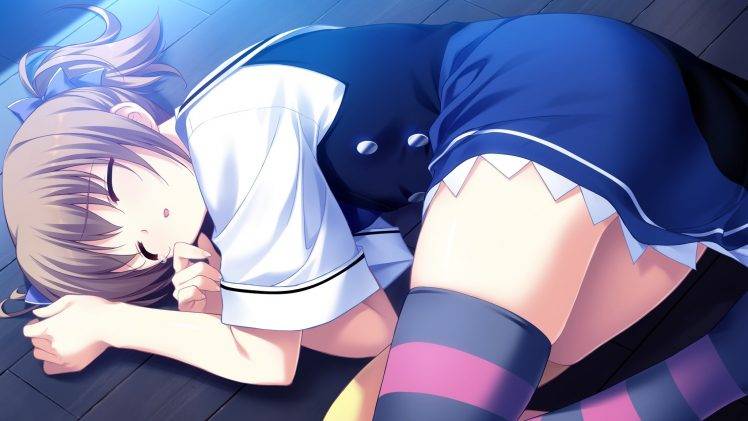 anime, Anime Girls, Visual Novel, Grisaia No Kajitsu, School Uniform, Irisu Makina HD Wallpaper Desktop Background