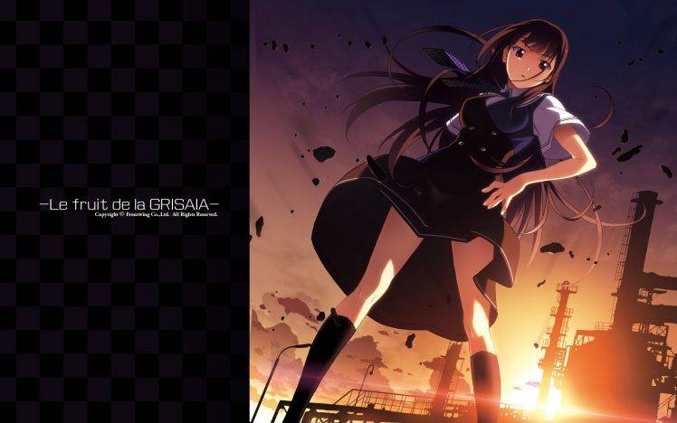 Grisaia No Kajitsu, Anime, Anime Girls, Visual Novel, School Uniform, Sakaki Yumiko HD Wallpaper Desktop Background