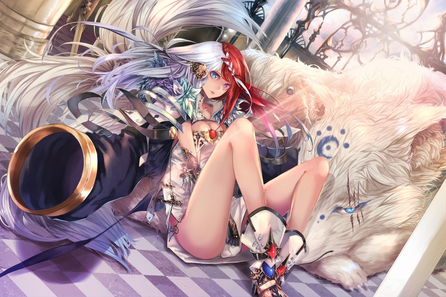 anime Girls, Wolf, Heterochromia, Original Characters Wallpaper