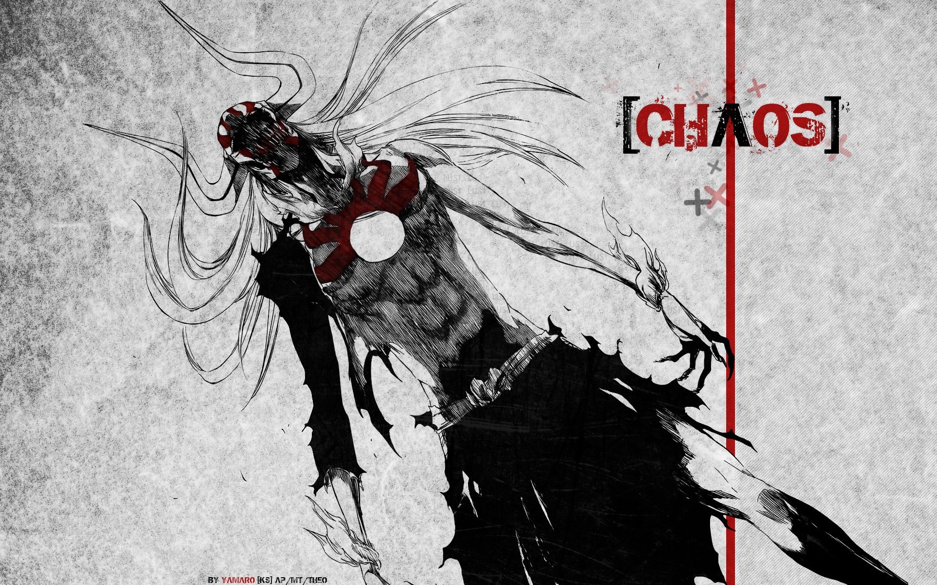 Kurosaki Ichigo, Bleach, Anime, Vasto Lorde, Hollow, Grunge, Selective Coloring Wallpaper