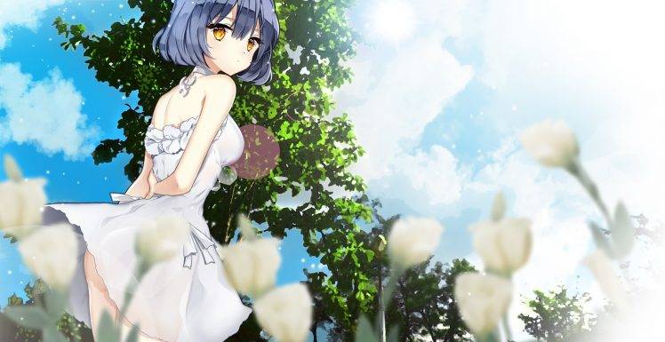 anime, Blue Hair, Short Hair, Anime Girls, Original Characters, Manga HD Wallpaper Desktop Background