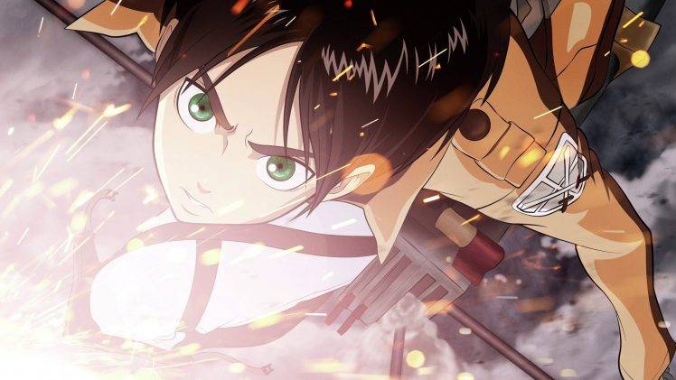 Shingeki No Kyojin, Eren Jeager, Anime HD Wallpaper Desktop Background