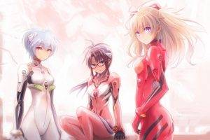 Neon Genesis Evangelion, Asuka Langley Soryu, Ayanami Rei, Anime Girls