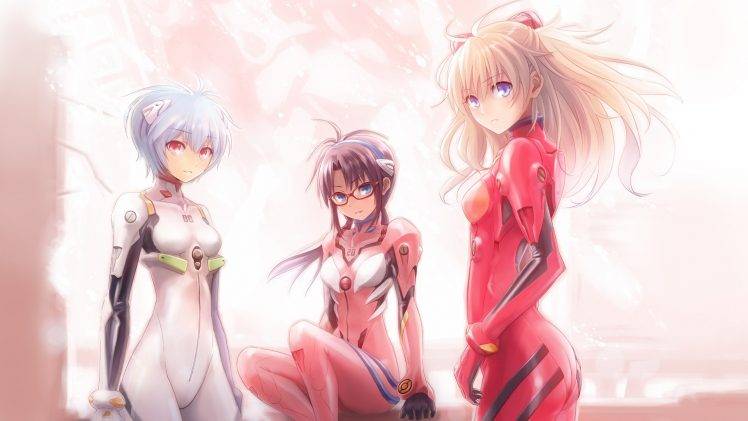 Neon Genesis Evangelion, Asuka Langley Soryu, Ayanami Rei, Anime Girls HD Wallpaper Desktop Background