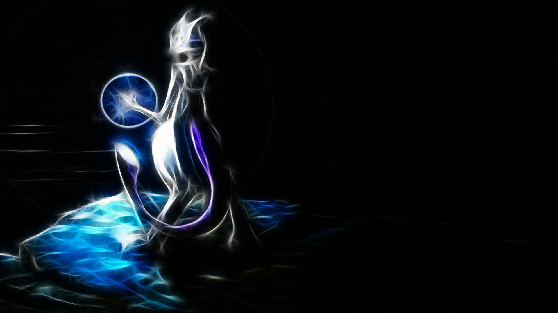 Mewtwo, Fractalius Wallpaper