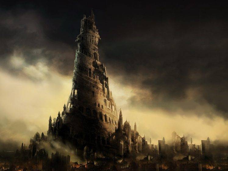 CGI, Tower Of Babel HD Wallpaper Desktop Background