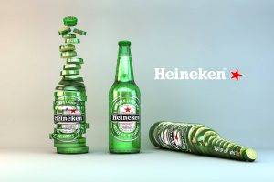 CGI, Heineken, Beer, Fresh, Minimalism