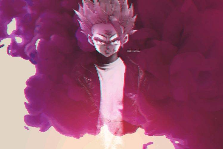 3D, Dragon Ball, Smoke, Pink, Manga HD Wallpaper Desktop Background