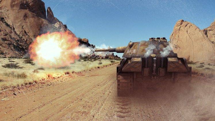World Of Tanks, Wargaming, Nature, Desert, Panther II HD Wallpaper Desktop Background