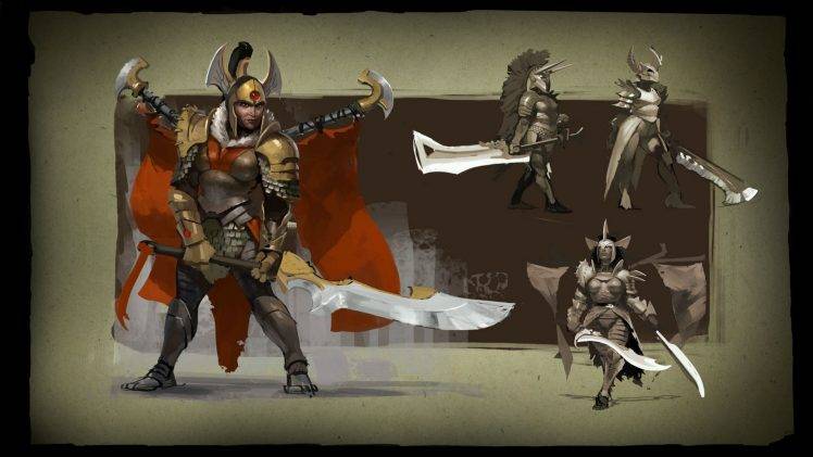 Defense Of The Ancient, Dota, Dota 2, Valve, Valve Corporation, Video Games, Online Games, Legion Commander, Sword, Knight, Heroes, Fantasy Art HD Wallpaper Desktop Background