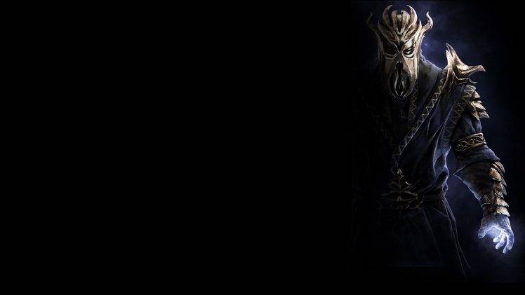 Miraak, Video Games, The Elder Scrolls, The Elder Scrolls V: Skyrim, Black HD Wallpaper Desktop Background