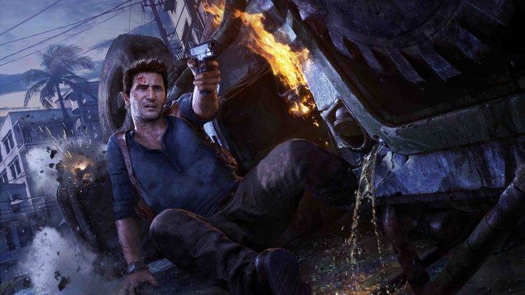 Nathan Drake, Uncharted 4: A Thiefs End, Video Games, PlayStation 4 HD Wallpaper Desktop Background