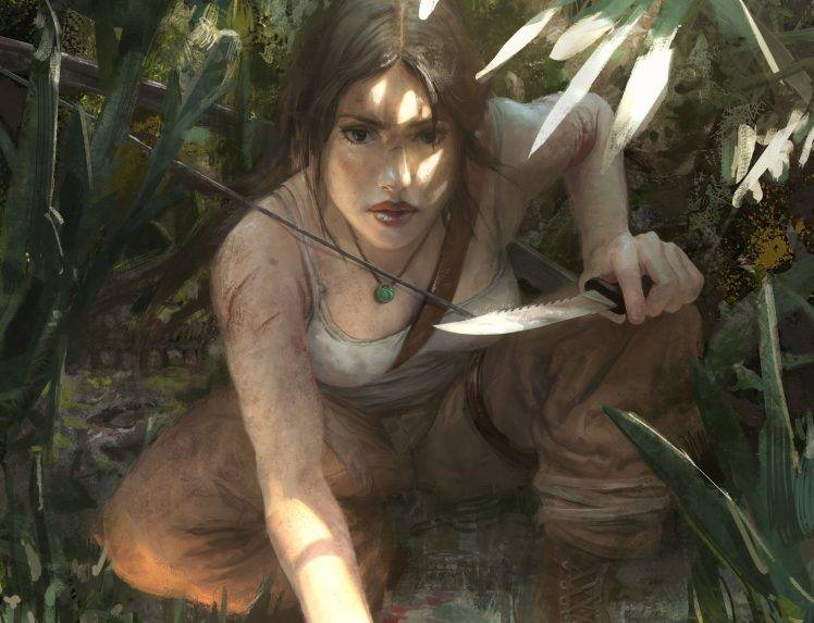 Lara Croft, Video Games, Artwork, Tomb Raider HD Wallpaper Desktop Background