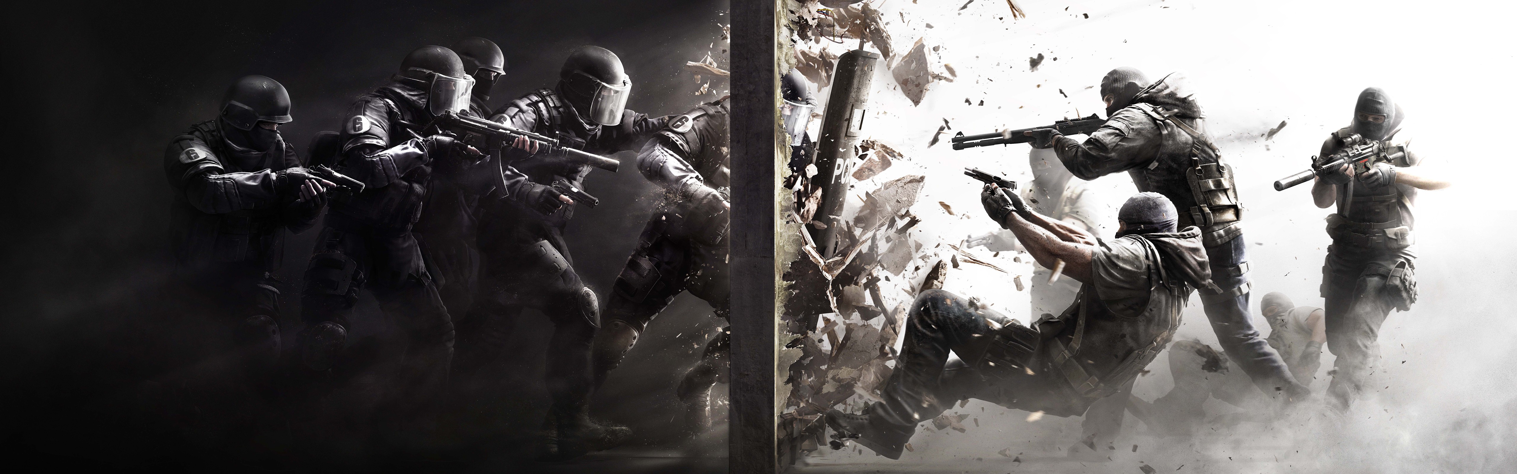 Rainbow Six, Video Games, Tactical, Special Forces, Dual Monitors, Multiple Display Wallpaper