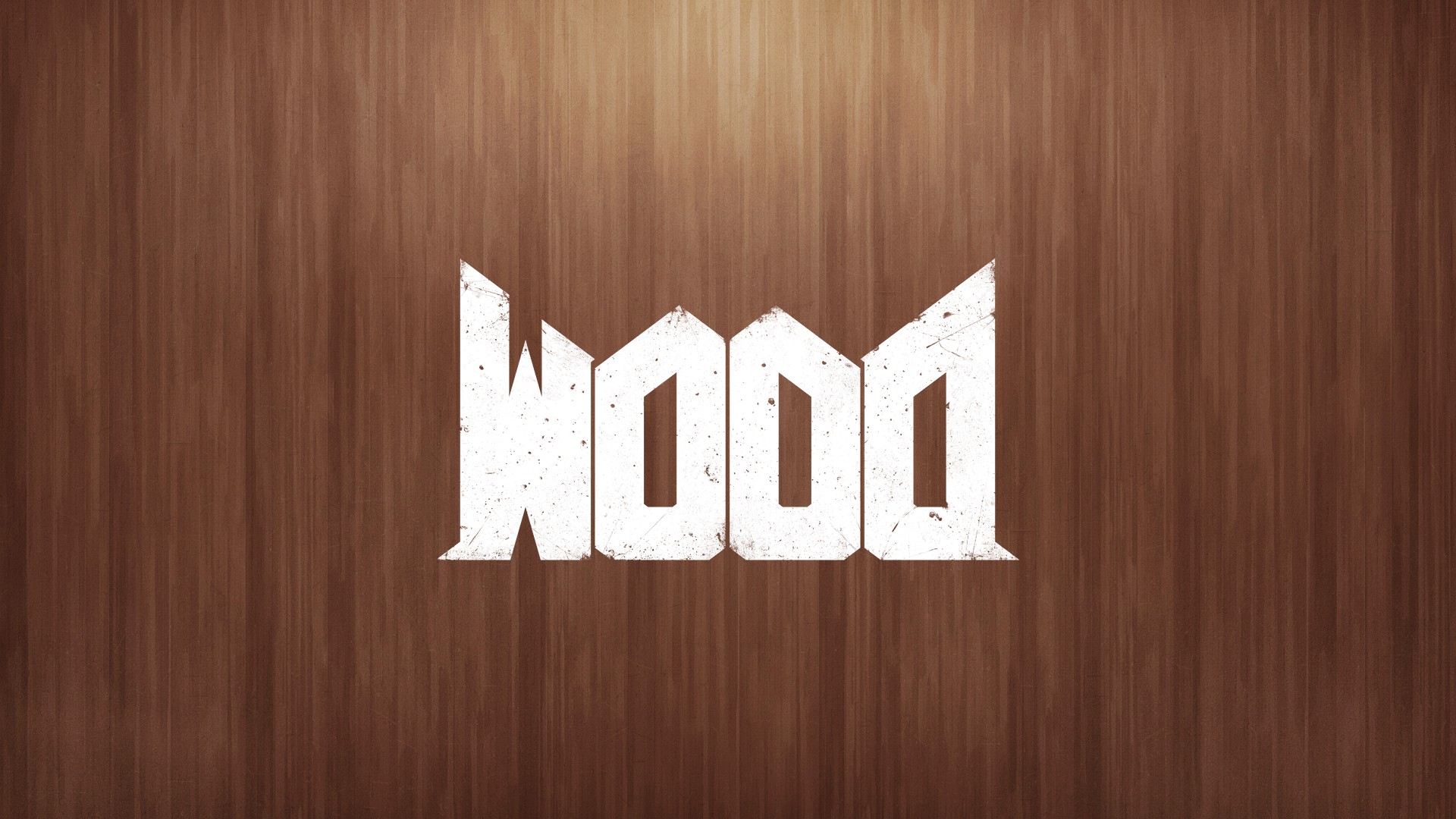 wood, Doom (game), Video Games, Humor, Upside Down, Letter, Text, Wooden Surface, Digital Art, Minimalism, Simple Wallpaper