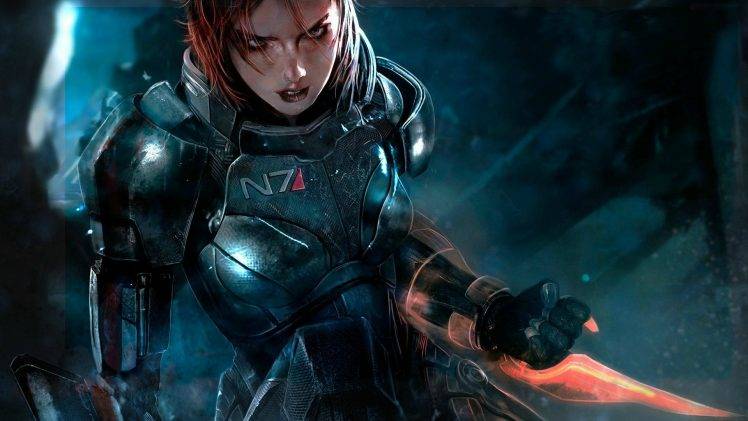 video Game Characters, Garrus Vakarian, Thane Krios, Commander Shepard, Mass Effect, Space, Blue HD Wallpaper Desktop Background