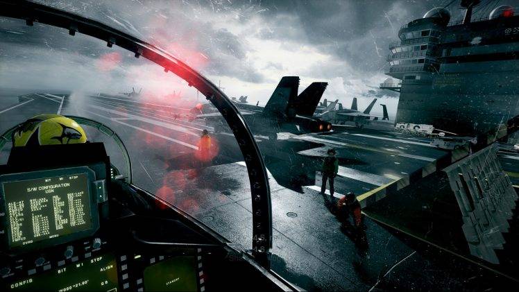 Battlefield 3, Video Games, Aircraft Carrier, Military, McDonnell Douglas F A 18 Hornet HD Wallpaper Desktop Background