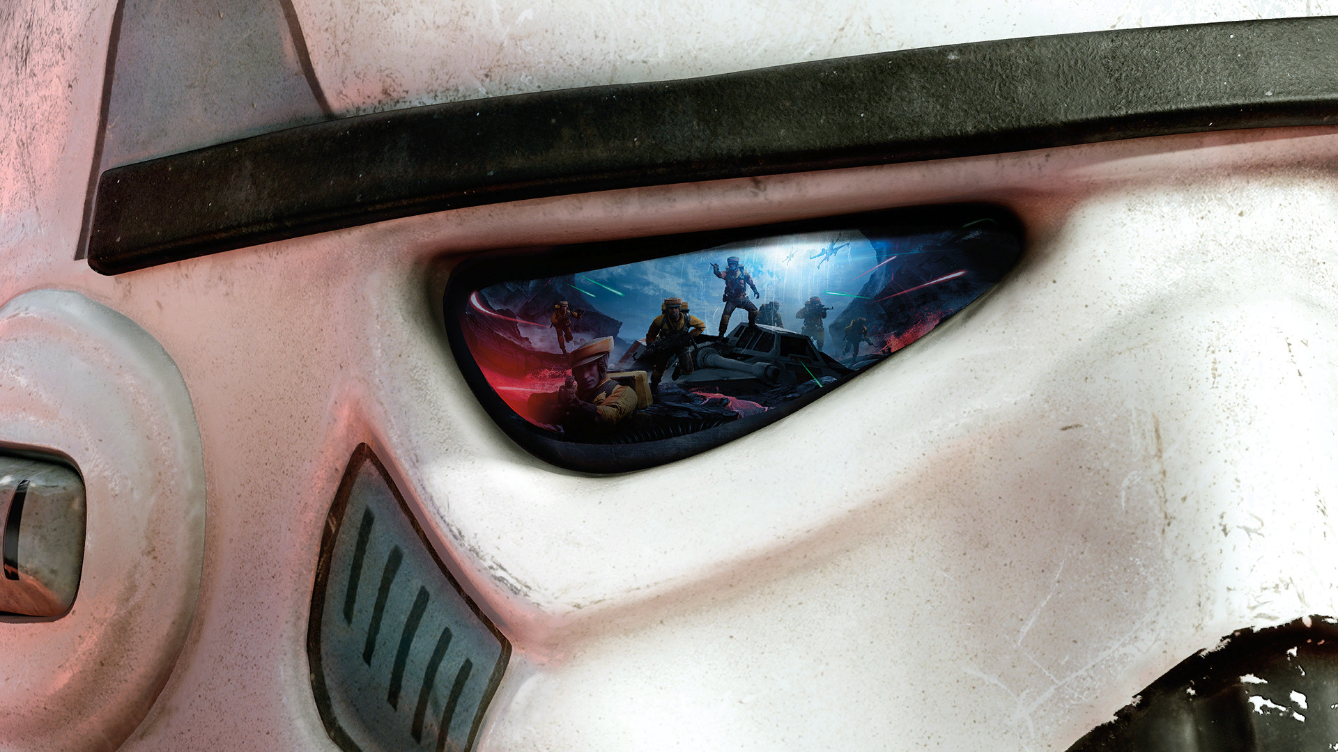 stormtrooper, Star Wars: Battlefront, Closeup, Battle, Reflection, Video Games Wallpaper