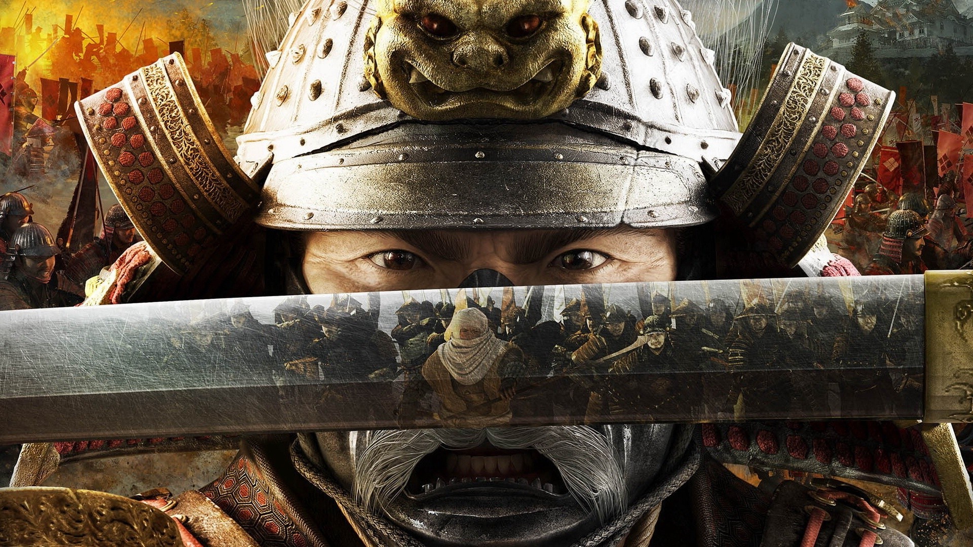 warrior, Total War: Shogun 2, Video Games, Samurai, Katana, Battle, Reflection Wallpaper