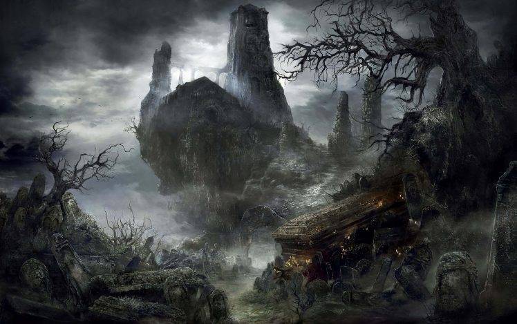 Dark Souls III, Dark Souls, Gothic, Midevil, Dark, Video Games, Knights, Fire, Fighting, Sword, Landscape, Castle HD Wallpaper Desktop Background