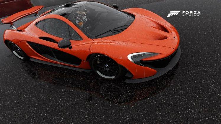 Forza, McLaren P1, Car, Forza Motorsport 6, Video Games, Rain HD Wallpaper Desktop Background