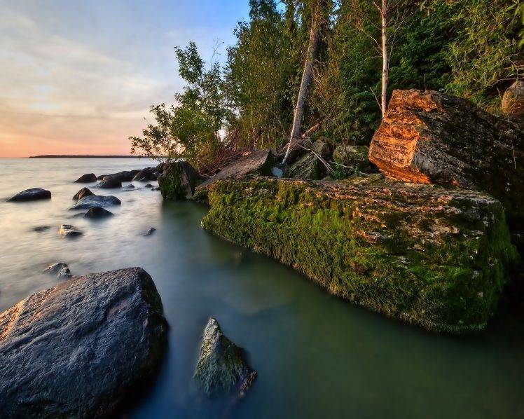 water, Rocks, Nature, Landscape HD Wallpaper Desktop Background