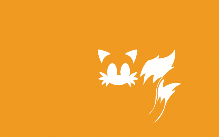 Tails (character), Sonic The Hedgehog, Minimalism, Video Games HD Wallpaper Desktop Background