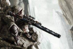 artwork, Fantasy Weapon, Sniper Rifle, Destiny (video Game)
