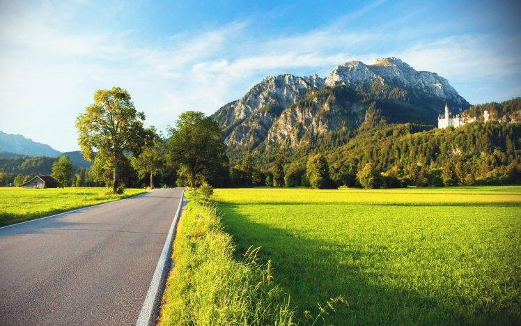 mountains, Forest, Sky, Clouds, Nature, Landscape HD Wallpaper Desktop Background