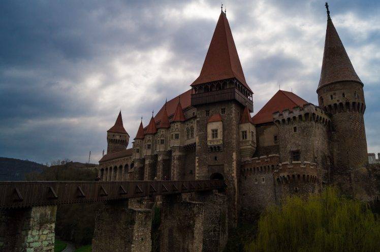 Corvin, Castle, Romania, Landscape, Architecture, Sky, Transylvania, Hunyadi HD Wallpaper Desktop Background
