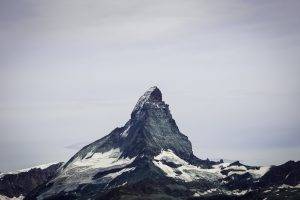 mountains, Mist, Photography, Landscape, White, Matterhorn