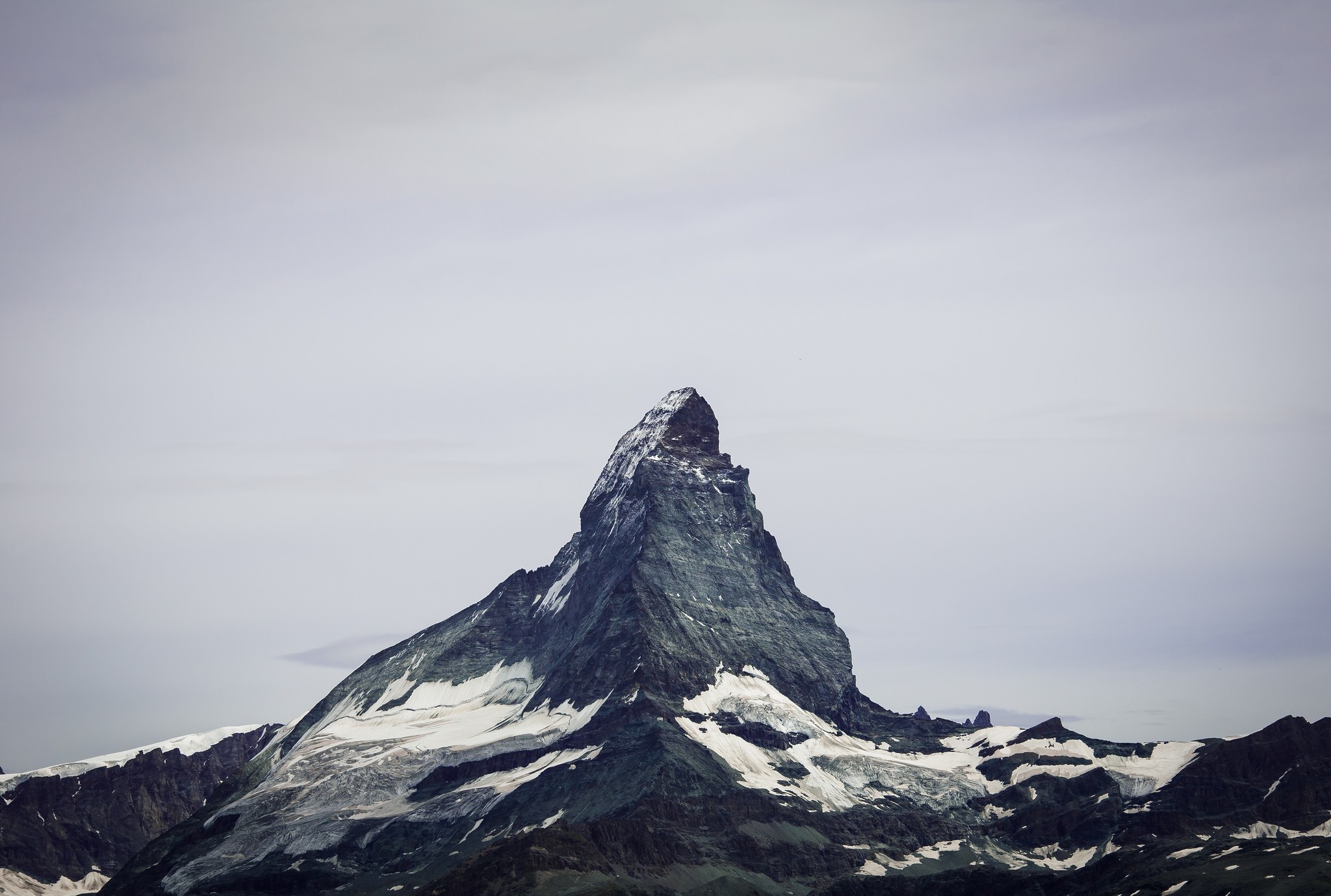 mountains, Mist, Photography, Landscape, White, Matterhorn Wallpaper