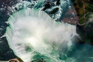 waterfall, Aerial View, Niagara Falls, Landscape