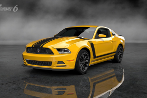 Gran Turismo 6, Video Games, Car, Vehicle, Mist, Reflection, Ford Focus ST, Ford Mustang Boss 302