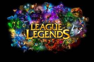 League Of Legends, Typography, Black Background, Video Games