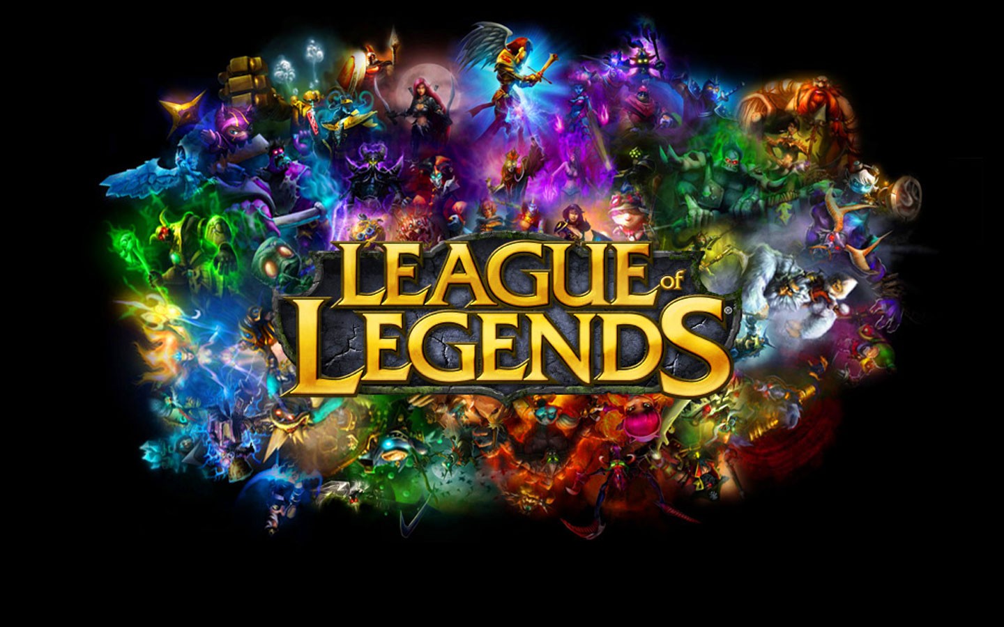 League Of Legends, Typography, Black Background, Video Games Wallpaper