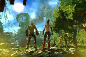 video Games, Screen Shot, Trees, Forest, Enslaved: Odyssey To The West