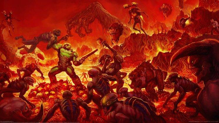 Doom (game), Video Games HD Wallpaper Desktop Background