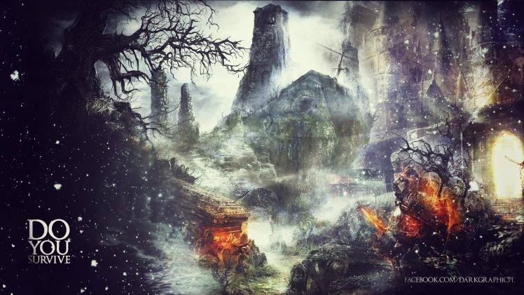 Dark Souls Iii Dark Souls Gothic Midevil Dark Video Games Heavenly Sword Landscape