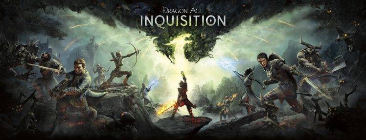 Dragon Age Inquisition, Dragon, Bow And Arrow, Sword, Magic, Bioware, EA, Video Games HD Wallpaper Desktop Background