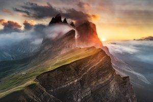 Seiser Alm, Landscape, Dolomites (mountains)