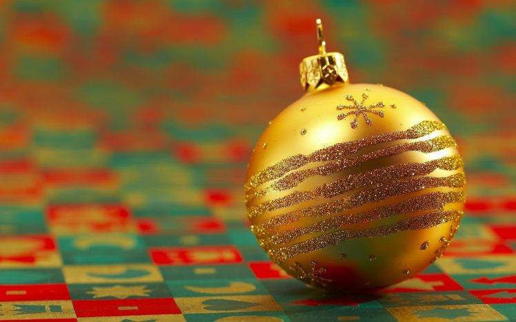 Christmas Ornaments, Pattern HD Wallpaper Desktop Background