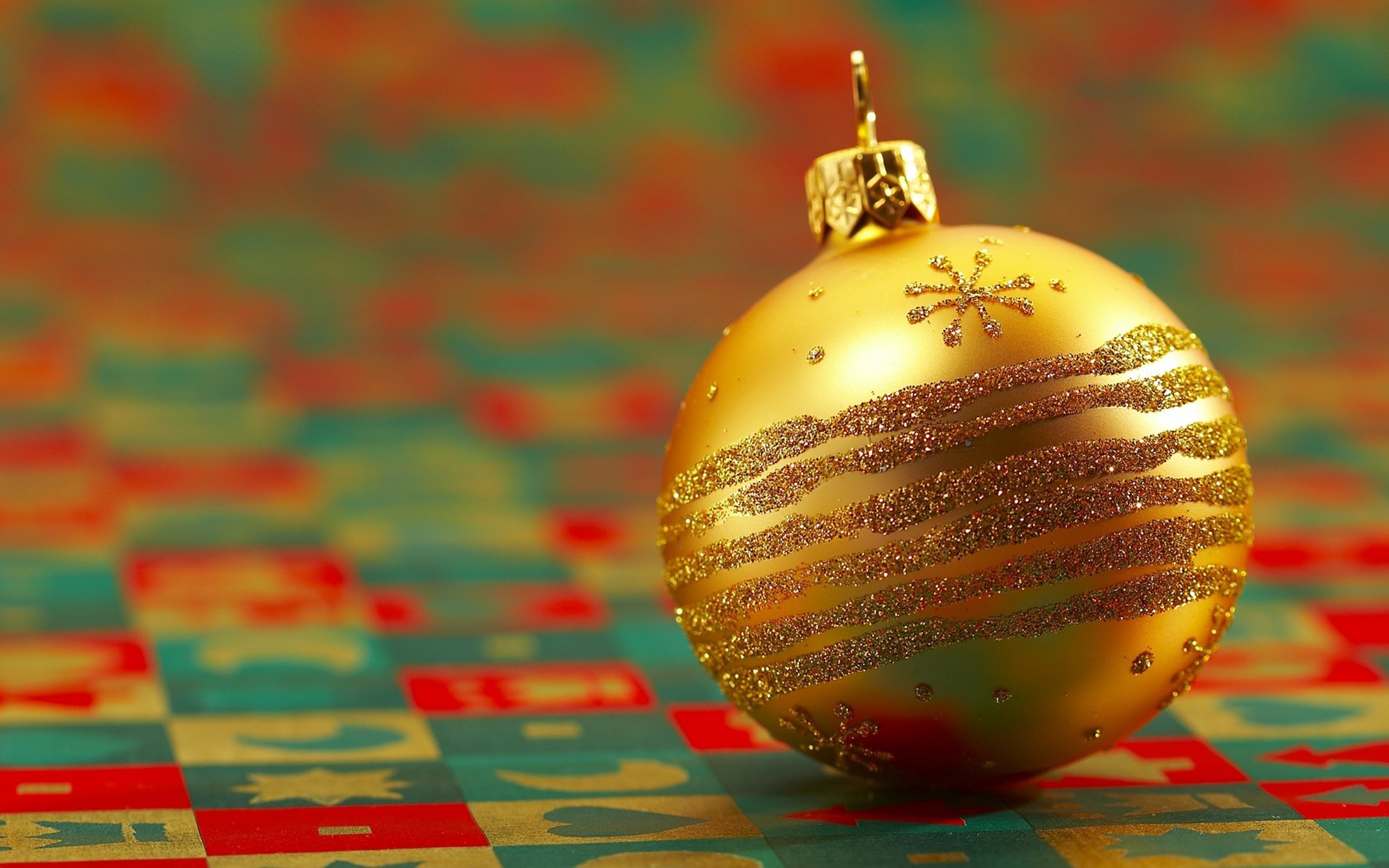 Christmas Ornaments, Pattern Wallpaper