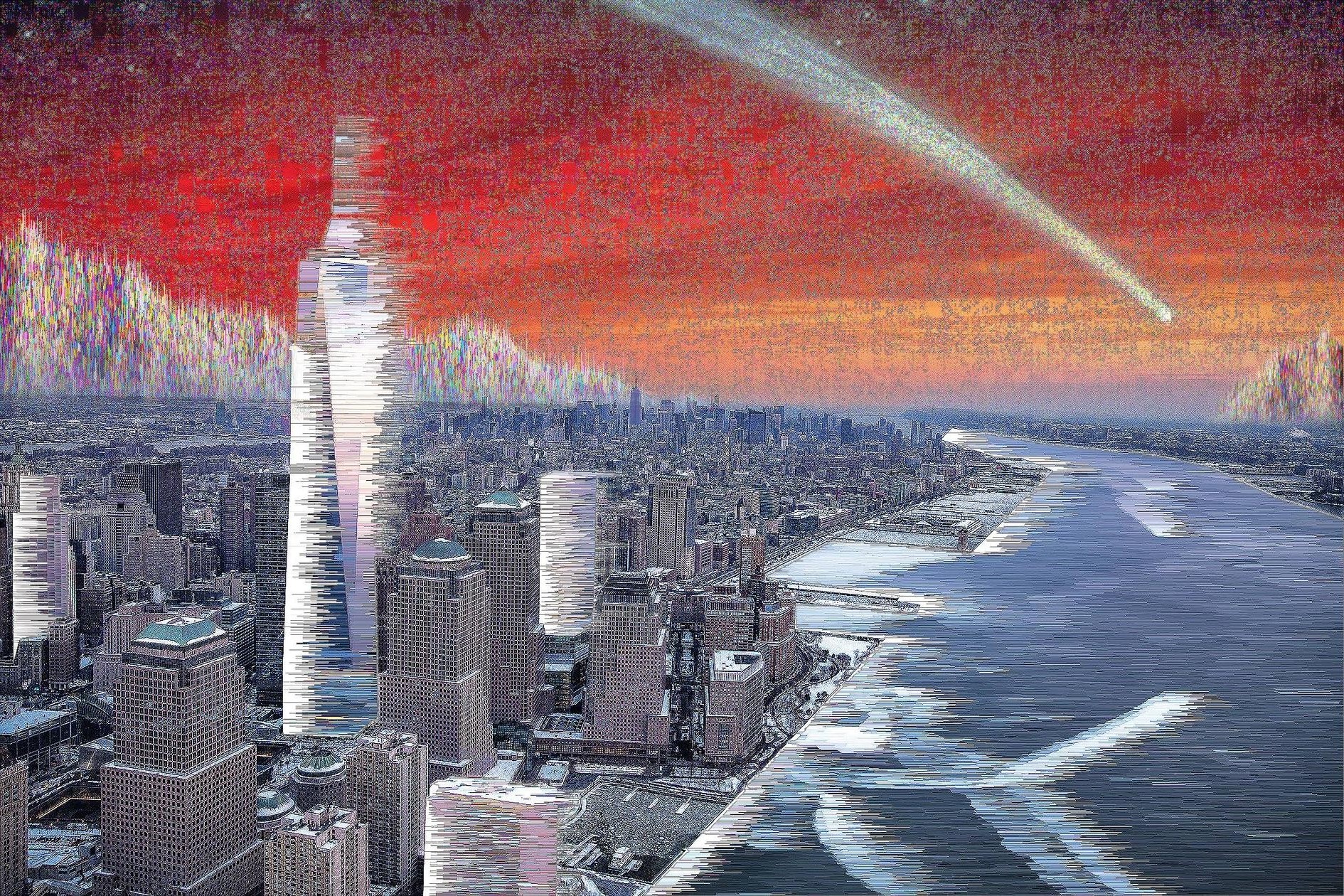 glitch Art, New York City, Pixel Sorting, City Wallpaper