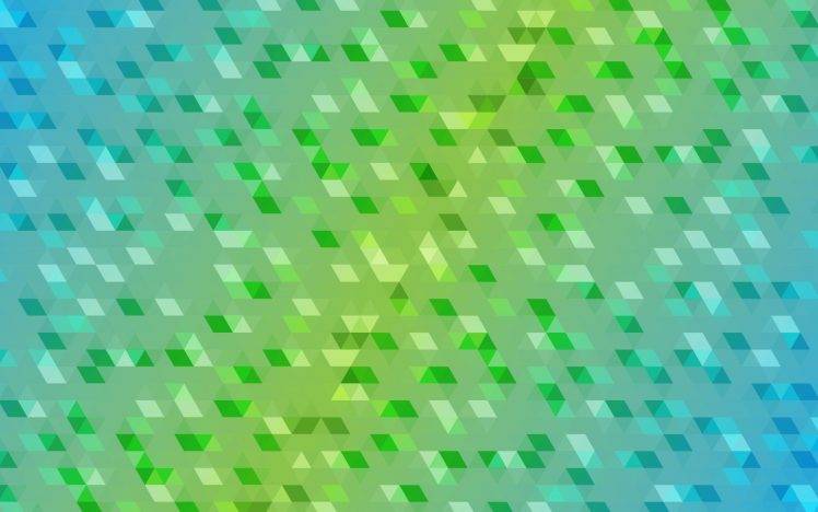 geometry, Blue, Green, Minimalism HD Wallpaper Desktop Background
