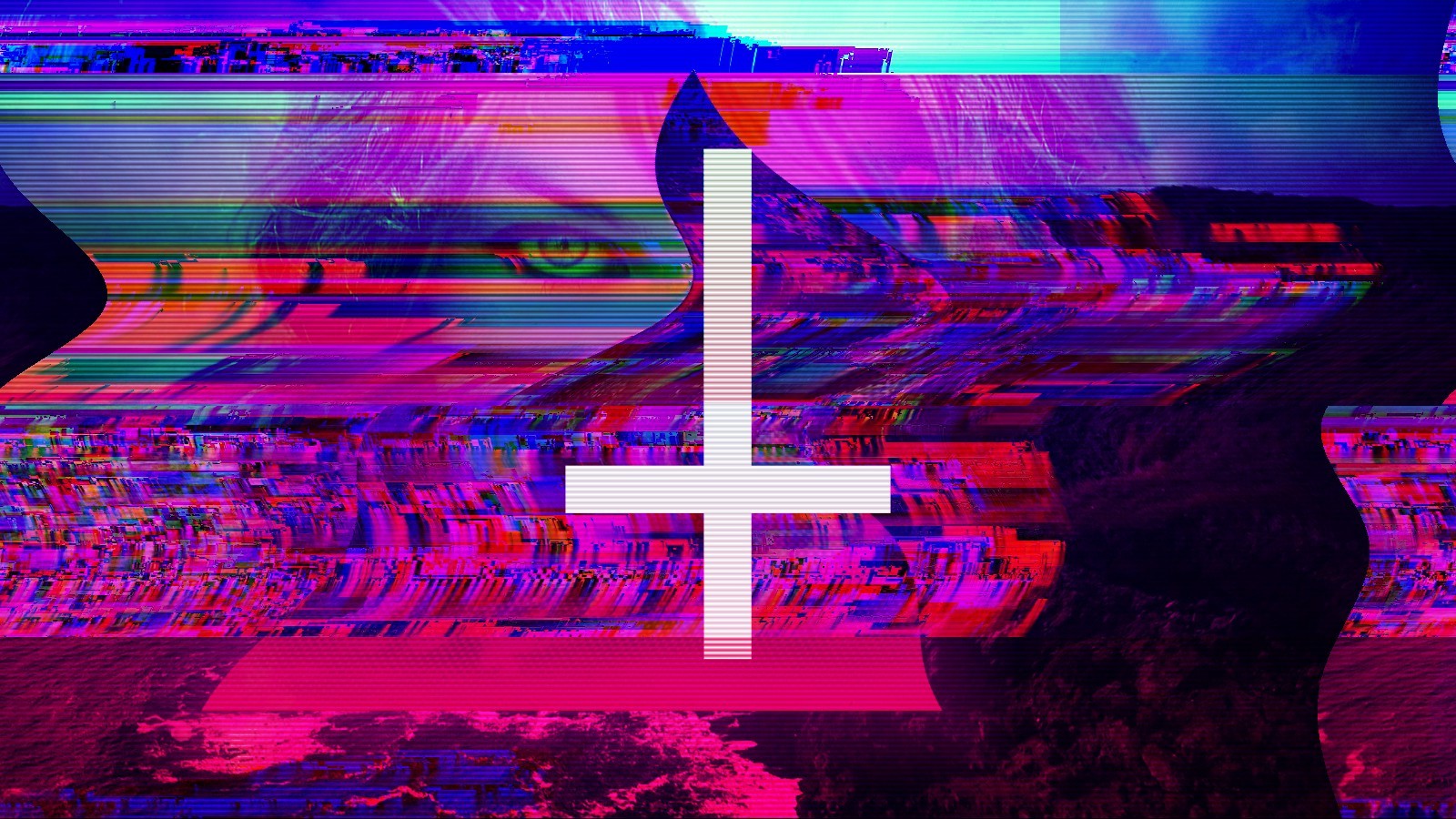 glitch Art, Satan Wallpaper